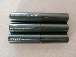 3x Clinique high impact mascara 01 black 3.5ml - Picture 1 of 1