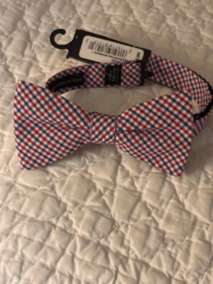 Pajarita Countess Mara para hombre roja blanca azul a cuadros nueva con etiquetas AFILADA Foto 1 de 4