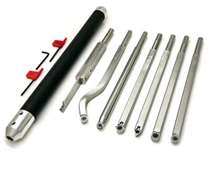 7 Full Size Carbide Simple Woodturning Tools (12" Tools w/ 17" Handle) - Picture 1 of 12