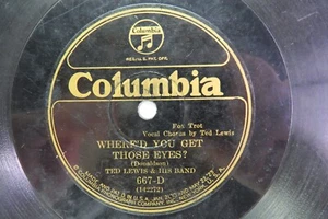 Ted Lewis & Band - COLUMBIA 667-D - Where'd You Get Those Eyes - Imagen 1 de 2