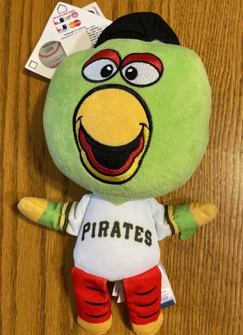 Pittsburg Pirates MLB Stuffed Big Head Parrot Mascot 10 in Genuine Merchandise Cover