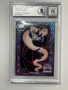 2021 DIANA TAURASI SIGNED WHITE MAMBA UD SPACE JAM 2 WNBA CARD BAS AUTOGRAPH 10 - Picture 1 of 1