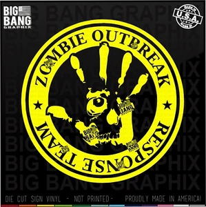 Zombie Outbreak Response Vehicle Decal Sticker Truck RV Camper Travel Trailer - Picture 1 of 8