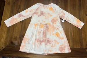 NWT OLD NAVY GIRLS ORANGE TIEDYE TUNIC SWEATER SIZE 6-7 LD3 - Picture 1 of 3