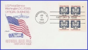 USA3 #O129 U/A ARTMASTER FDC PB4 Great Seal - Picture 1 of 1