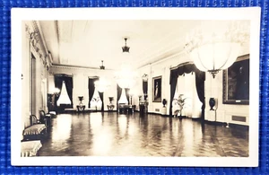 Vtg c1910 East Room The White House Washington DC Real Photo RPPC Postcard - Picture 1 of 2