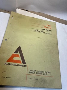 Allis-Chalmers FE20-25-30 Forklift Parts Manual - Picture 1 of 2