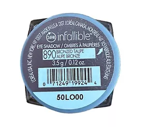 Lor Eyeshdw Infallible Br Size .12 Loreal Infallible Eyeshadow Bronzed Taupe - Picture 1 of 7