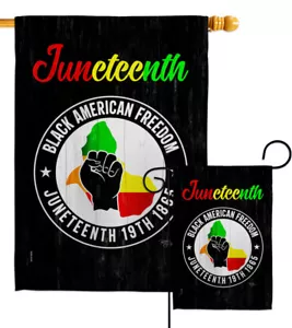 Bandiera nera americana Libertà giardino storia diciannovesimo regalo striscione cortile - Foto 1 di 19