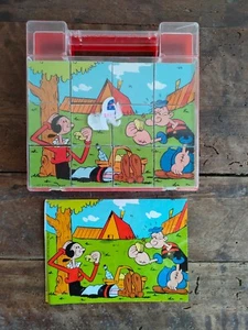 POPEYE BRACCIO DI FERRO Puzzle a Cubi Clementoni 12 Pezzi Legno Vintage 1977 - Imagen 1 de 8