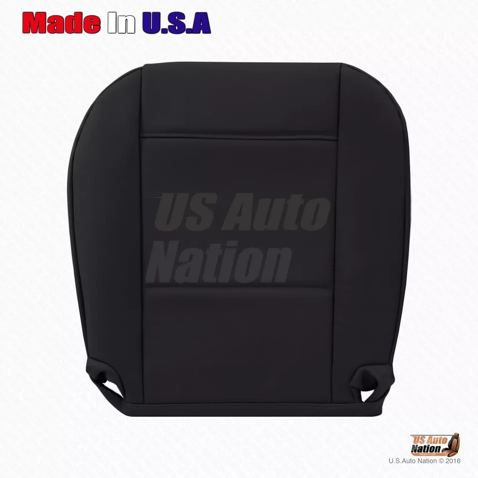 Se adapta a BMW 325I 2001 2002 2003 2004 2005 - Cubierta de asiento de cuero inferior del conductor negra Foto 1 de 4