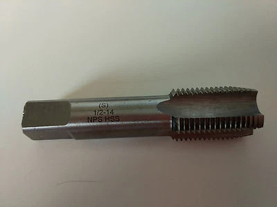 New 1pc 1/2-14 NPS Straight Pipe HSS Tap 1/2-14 TPI - Image 1 of 4