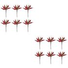  12 Pcs Craft Flowers Artificial Branches Holiday Floral Picks Christmas