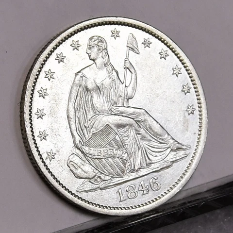 1846-O Liberty Seated Half Dollar - AU Details, Cleaned (48894-L) Cover