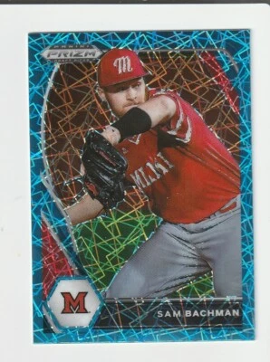 2021 Panini Prizm Blue Velocity Laser #PDP9 Sam Bachman RC, Los Angeles Angels - Image 1 of 2