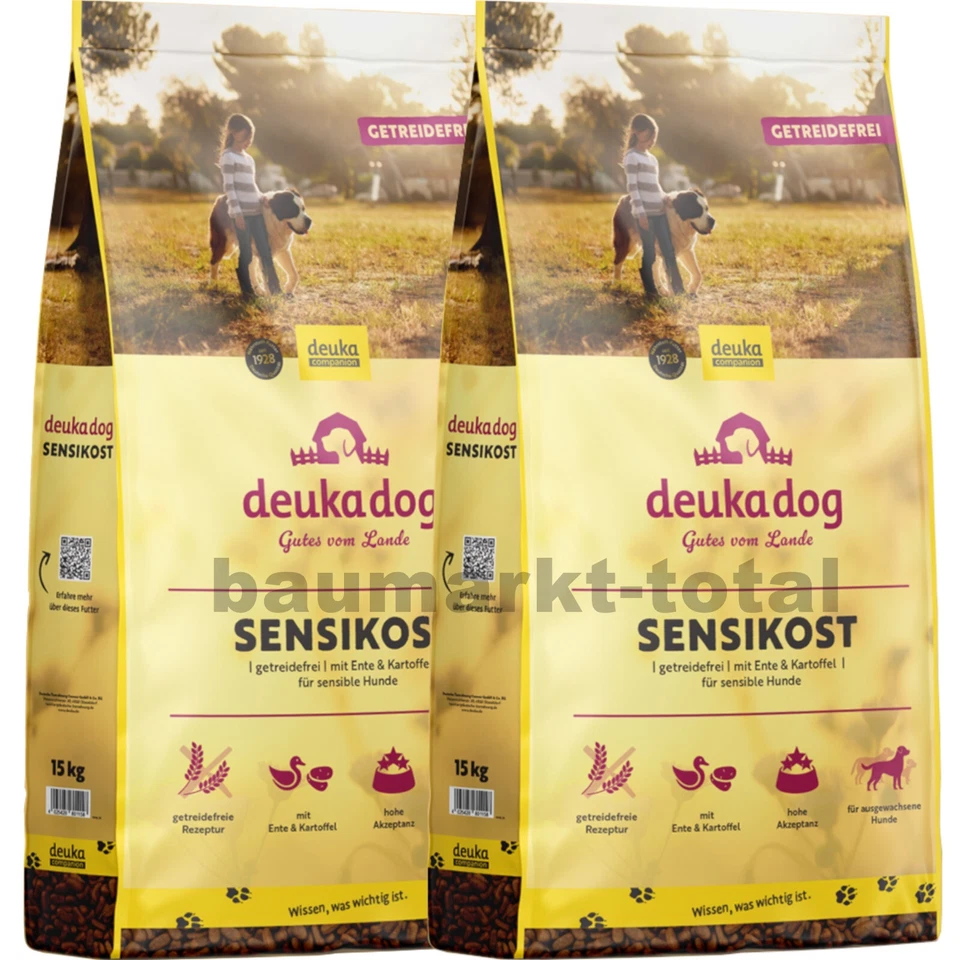 deuka dog Sensikost 2x 15kg Hundefutter Sensifutter Trockenfutter Vollnahrung
