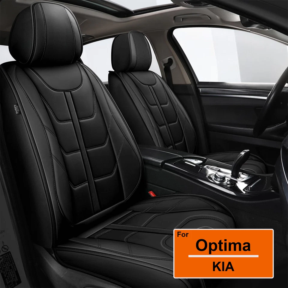 Car 5-Seat Covers Faux Leather Protector Full Set Pad for kia OPTIMA 2002-2015 Foto 1 de 4