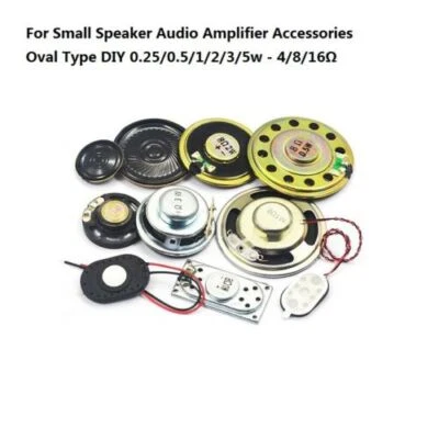 Small Horn Speaker Audio Amplifier Accessories Oval 0.25/0.5/1/2/3/5w/4/8/16 Ohm - Bild 1 von 4