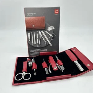 ZWILLING Classic INOX 7-teiliges Maniküre- und Pediküre-Set, Leder, Reiseetui, R - Bild 1 von 1