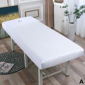 SPA Massageliege Massagetisch Bezug Spannbettlaken Spannbetttuch mit Loch! - Bild 1 von 18