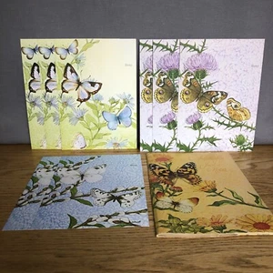 Portafoglio vintage attuali farfalle e fiori Just a Notes 8 ct - Foto 1 di 11