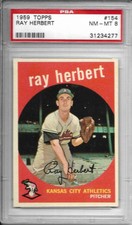 1959	Topps	Ray	Herbert	154	PSA 8		A's		1994