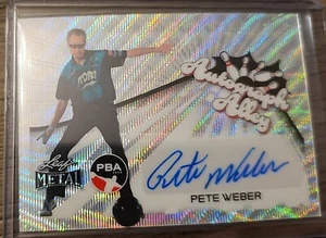 2024 Leaf Metal PBA - Pete Weber - Autograph Alley Silver Wave Auto /49 - Picture 1 of 1