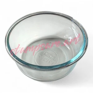 Pyrex 7201R 4 Tassen Schüssel Behälter Klar 6 1/4" Schüssel USA Blau Tönung - Bild 1 von 1