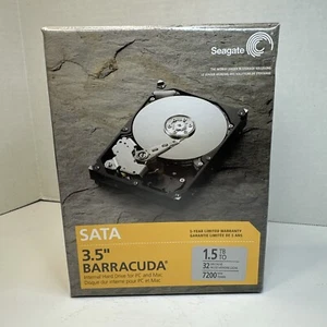 NEW Seagate Barracuda 1.5 TB Internal 3.5" SATA Hard Drive ST315005N1A1AS-RK - Picture 1 of 15