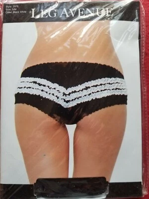 Panty trasero con volantes en contraste Leg Avenue talla S/M  Foto 1 de 3