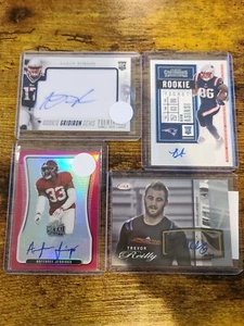 Patriots Football Team Auto Trading Card Lot #1 - Picture 1 of 11