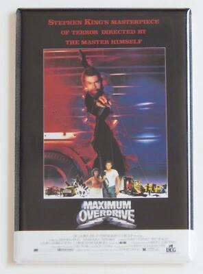 Póster de película Maximum Overdrive FRIDGE MAGNET - Imagen 1 de 3