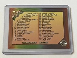 Lista de verificación de Power Rangers 72 Saban Collect A Card 1994 casi nueva - MT 8,5 + lámina - Imagen 1 de 15