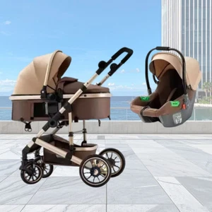 3in1 Pushchair Travel Newborn Baby Pram Car Seat System Buggy Stroller carrycot - Picture 1 of 21