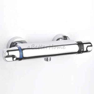 Bathroom Shower Hot Cold Water Mixing Valve Bath Wall Thermostatic Control Mixer - Picture 1 of 2