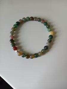 Fancy Jasper Stretching Bracelet 7ins - Picture 1 of 6