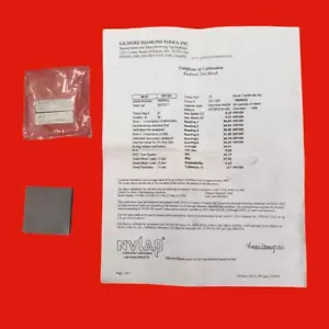 Gilmore Diamond Tools 90.91 HR15N Blocco test durezza certificato Rockwell - Foto 1 di 5