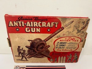 Vintage Junior Ranger Anti-Aircraft Gun WWII Toy Cardboard Punch Out - Picture 1 of 8