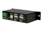 StarTech.com  (ST4200USBM) 4-Ports DIN Rail Mountable Hub