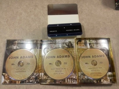 John Adams: The Complete Mini-Series (Blu-Ray, 2009 3-Disc Set) HBO 2008 History - Image 1 of 4