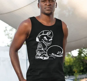 Camiseta sin mangas unisex Alcohólicos Anónimos - AA Pissing On Alcoholism 100 % algodón - Imagen 1 de 8