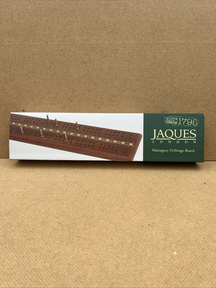 Cribbage Board | Mahogany Cribbage Board with Pegs - Image 1 of 1