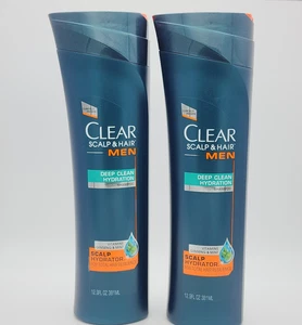 2x Clear Men Scalp Hydrator Deep Clean Hydration Shampoo 12.9 fl oz - Picture 1 of 6
