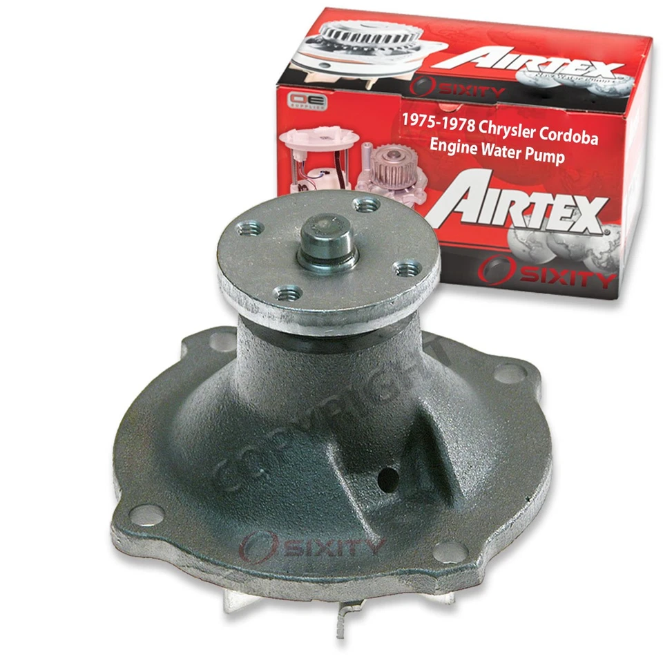 Airtex Engine Water Pump for 1975-1978 Chrysler Cordoba 6.6L V8 Coolant qk - Image 1 of 4