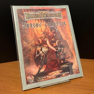 Forgotten Realms: Heroes' Lorebook, Vintage AD&D Accessory, OOP PB, TSR - Picture 1 of 7