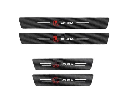 4 piezas para accesorios de coche Acura protector de umbral de puerta protector contra rasguños cubierta embellecedor 2017 Foto 1 de 4