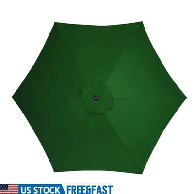 Paraguas de mercado de patio de 9 pies inclinable marco de acero resistente a los rayos UV toldo hexagonal nuevo Foto 1 de 3