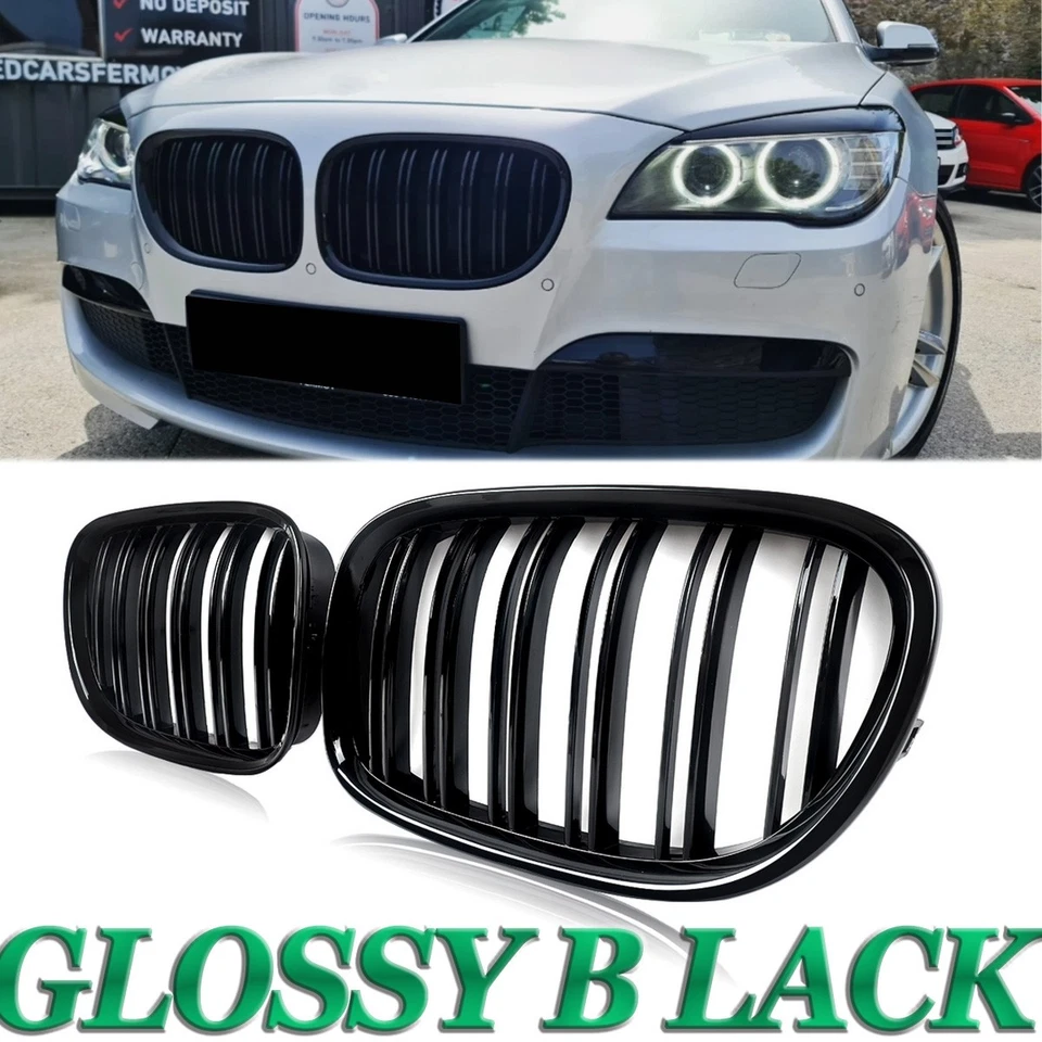 Front Bumper Grille Gloss Black For BMW F01 F02 740i 750li 760li 4D 2009-2015 Foto 1 de 4