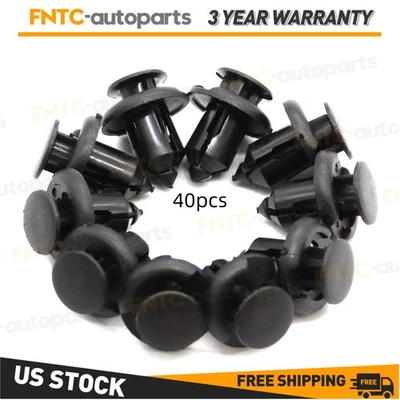 40PCS Car Push Retainer Pin Body Bumper Rivet Trim Moulding Clip Accessories Kit Foto 1 de 4