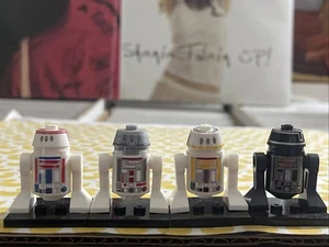 4x R5-D4 LEGO MINIFIG LOT star wars new hope astromech droid robot chopper - Picture 1 of 5